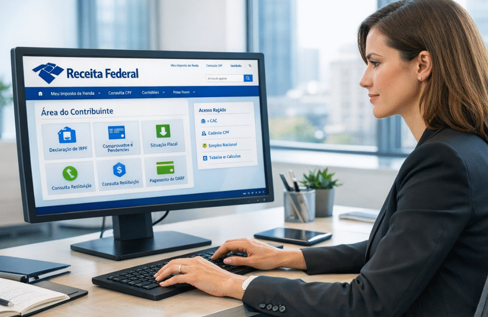 Novo portal da receita Federal